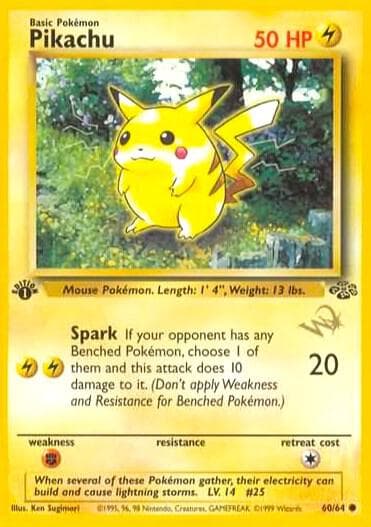 Pikachu W Stamped
