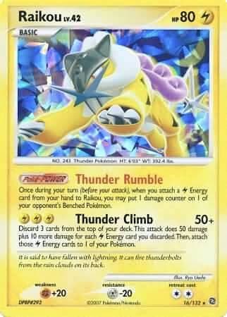 Raikou 16 132 Cracked Ice Holo