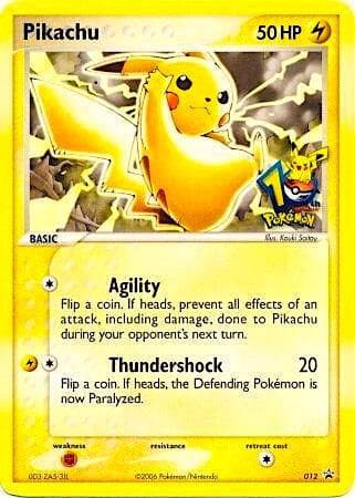 Pikachu 012 10th Anniversary