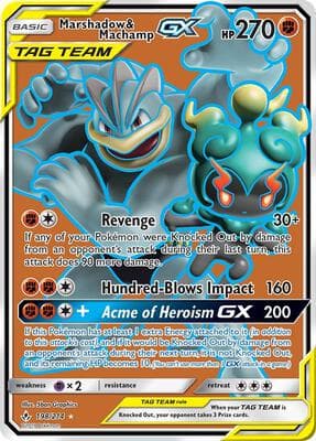 Marshadow and Machamp GX 198 Full Art