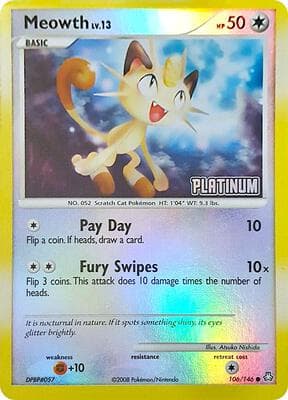 Meowth 106 146 Platinum