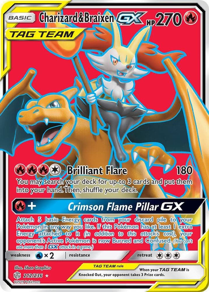 Charizard & Braixen GX Full Art