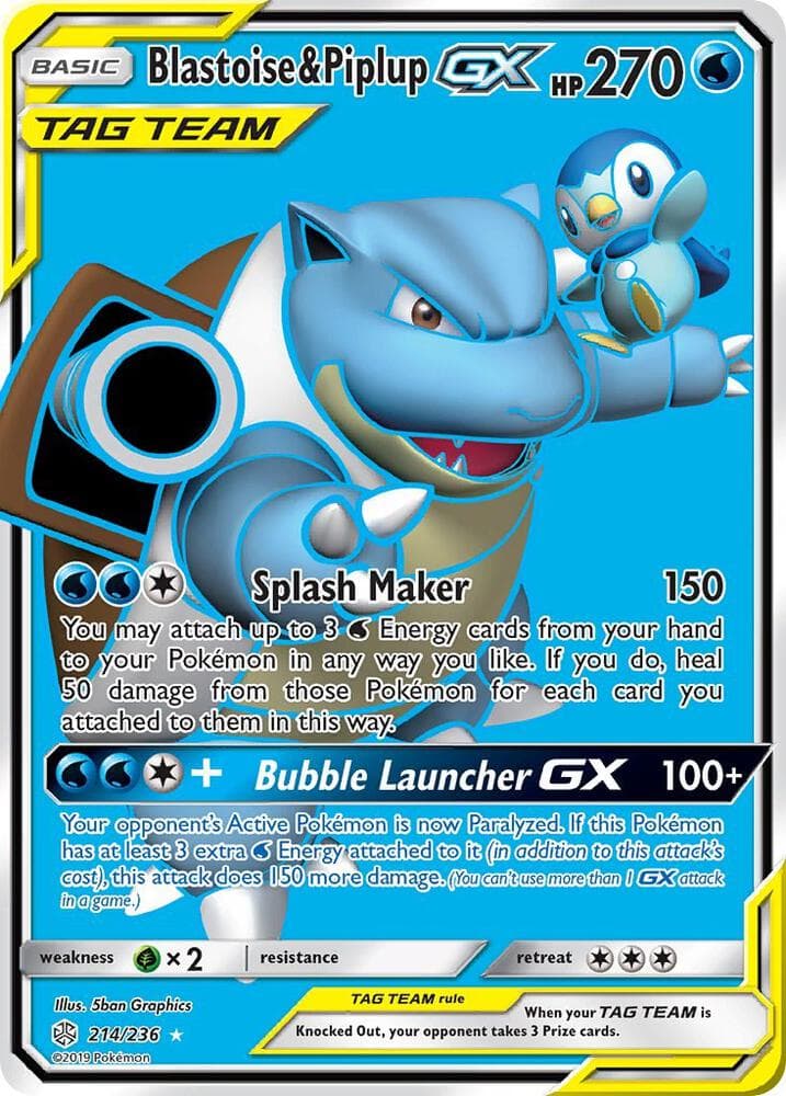 Blastoise & Piplup GX Full Art