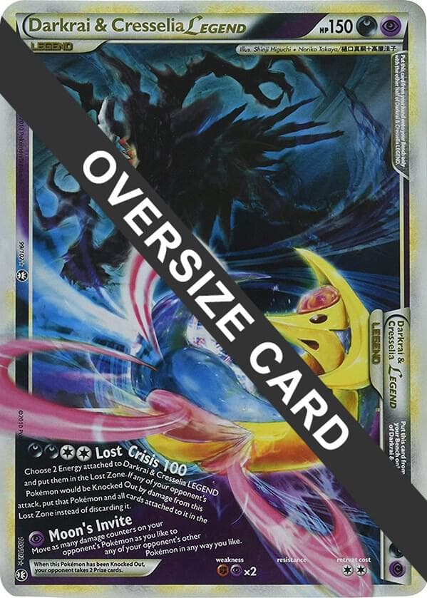 Darkrai and Cresselia Legend 99 102 and 100 102 Single Oversized Promo