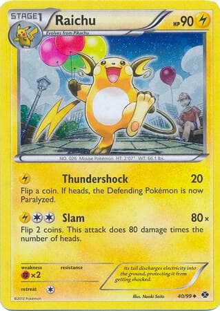 Raichu 40 99 Cosmos Holo