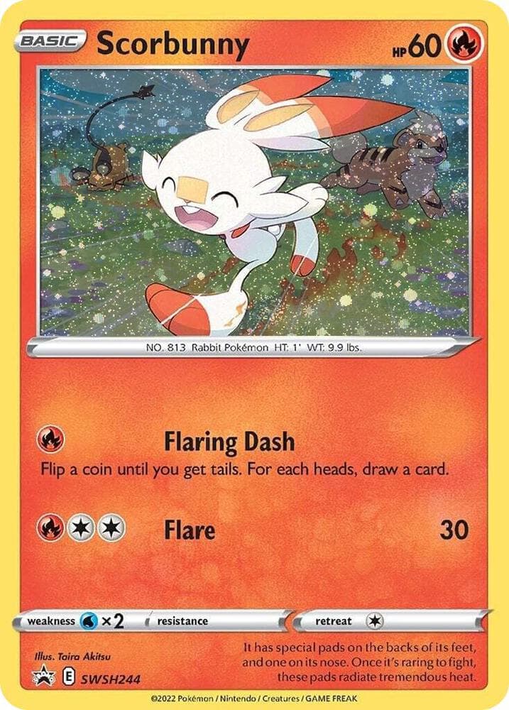 Scorbunny SWSH244 Cosmos Holo