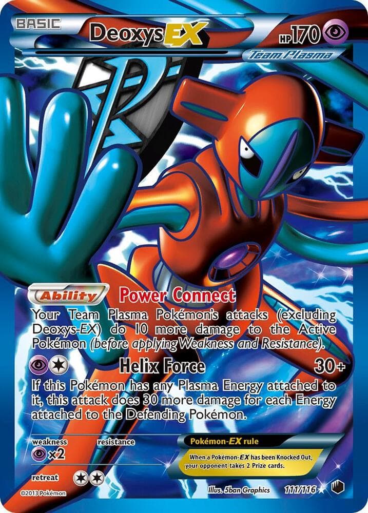 Deoxys EX Team Plasma Full Art