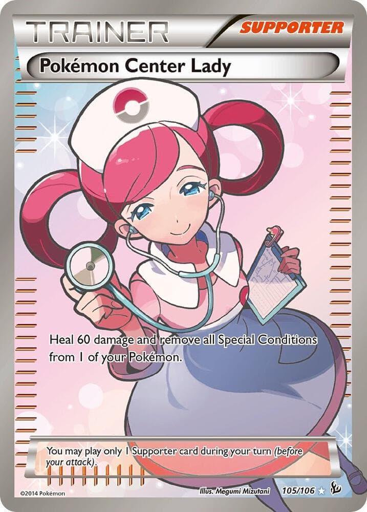 Pokemon Center Lady 105 Full Art