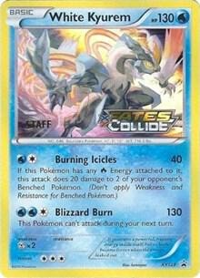 White Kyurem XY128 Prerelease Staff