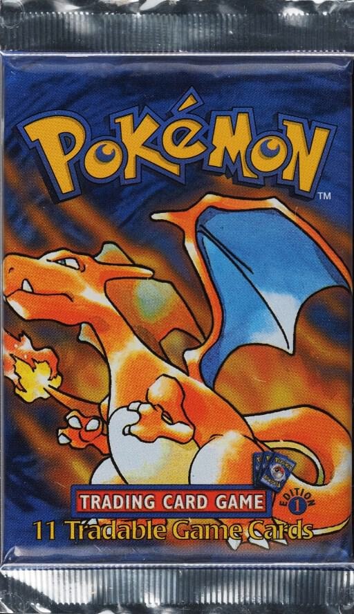 Pokemon Base Set Shadowless 1st Edition Booster Pack