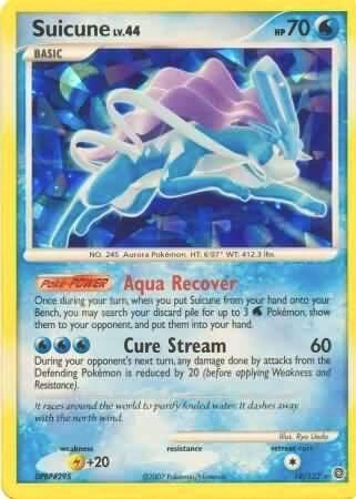 Suicune 19 132 Cracked Ice Holo