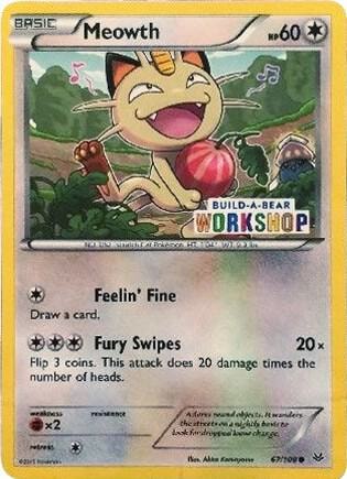 Meowth 67 108 Build A Bear Workshop Exclusive