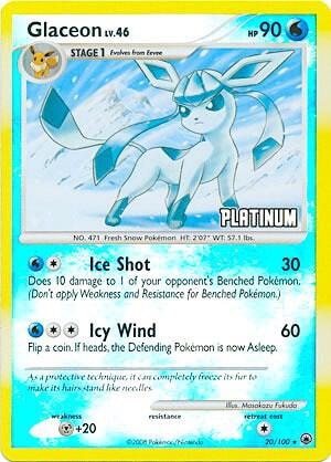 Glaceon 20 100 Platinum