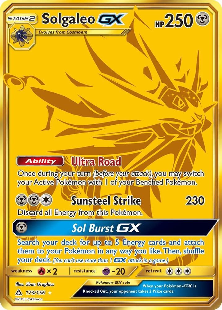 Solgaleo GX Secret Rare