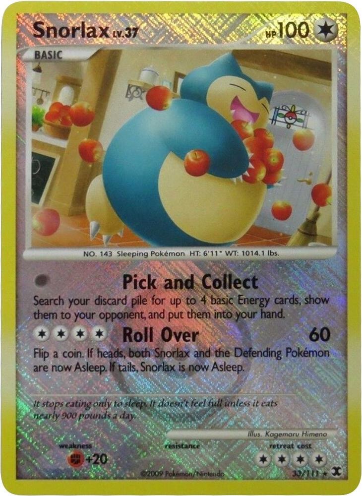Snorlax 33 111 League Promo