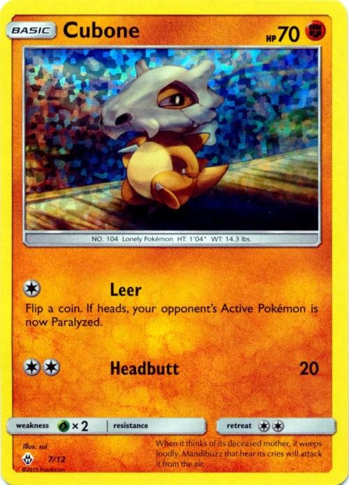 Cubone 7 12