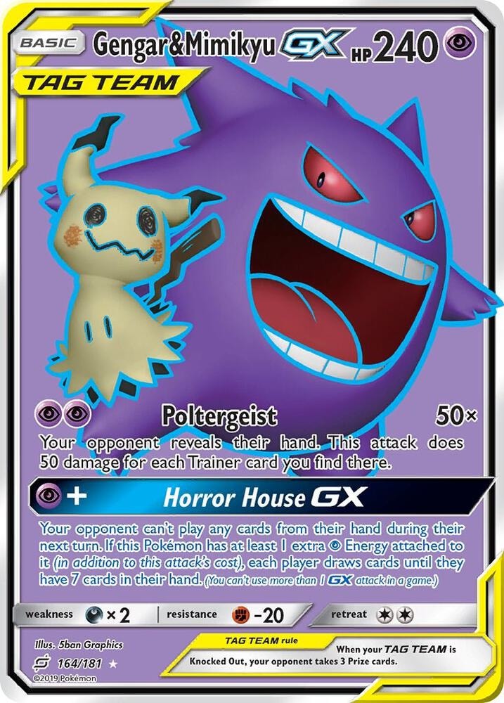 Gengar & Mimikyu GX Full Art