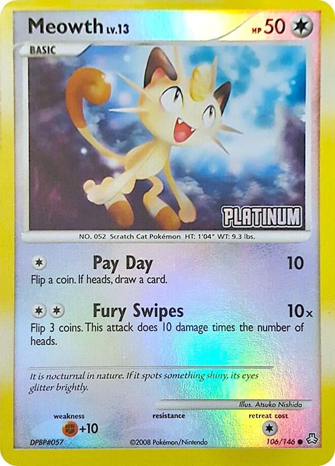 Meowth 106 146 Platinum