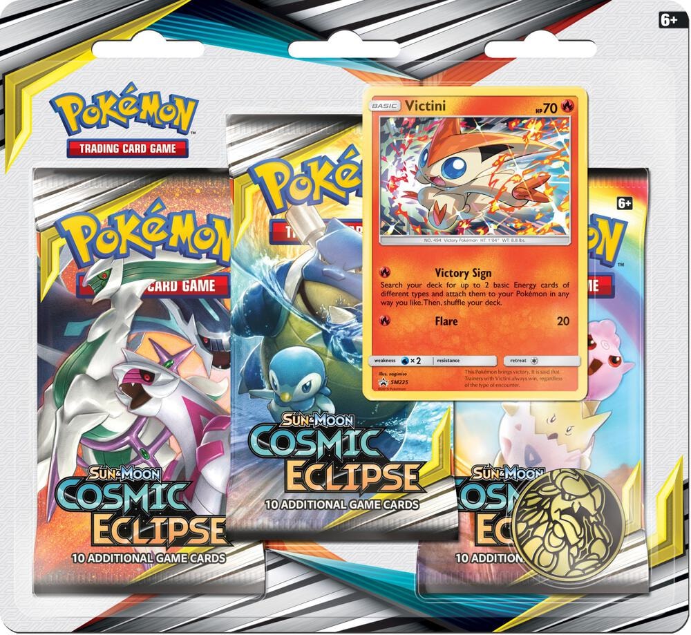 Cosmic Eclipse 3 Pack Blister Victini