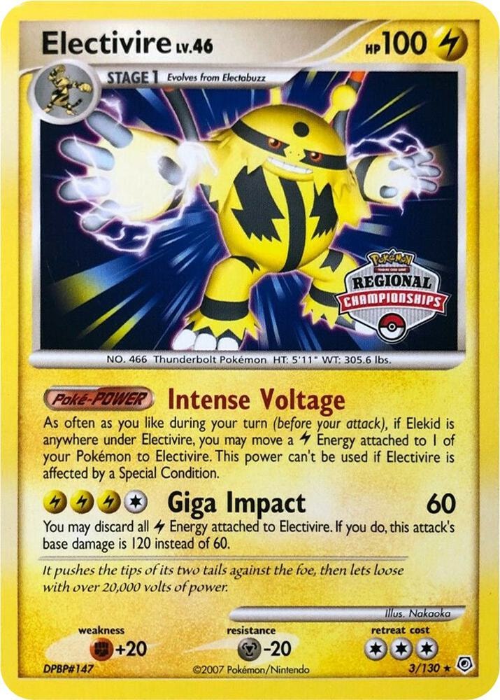 Electivire 3 130 Regional Championships