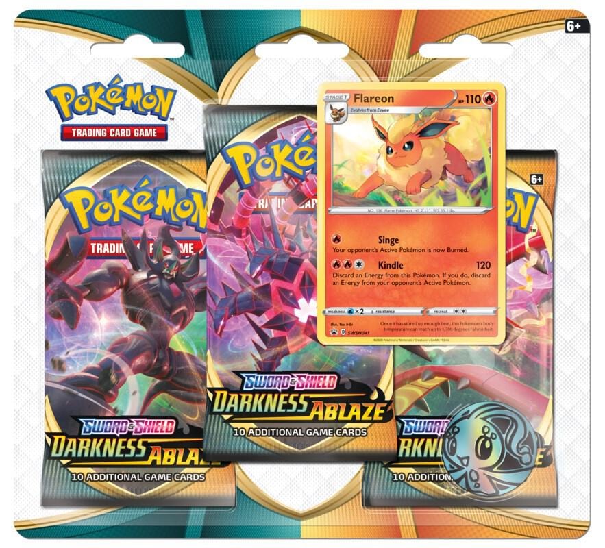 Darkness Ablaze 3 Pack Blister Flareon