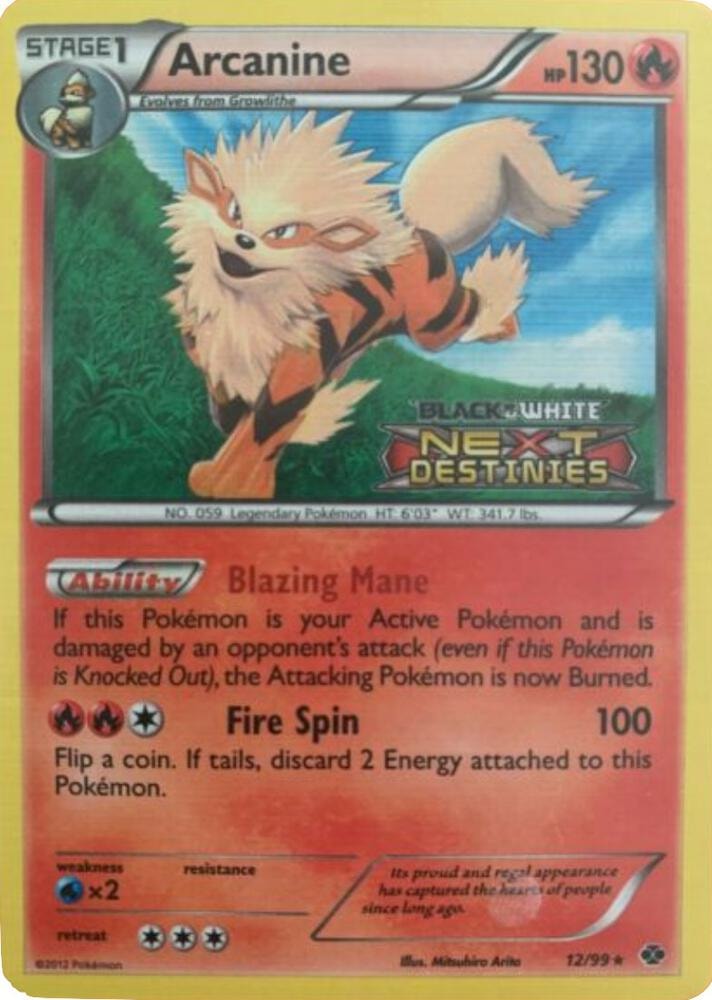 Arcanine 12 99 Prerelease