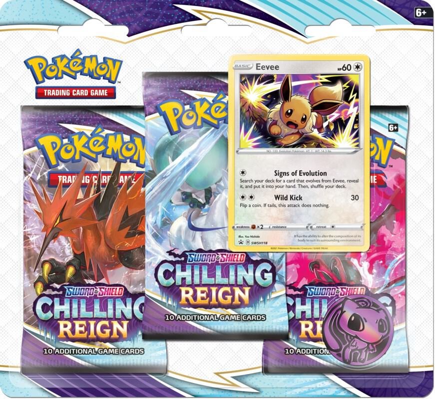 Chilling Reign 3 Pack Blister Eevee