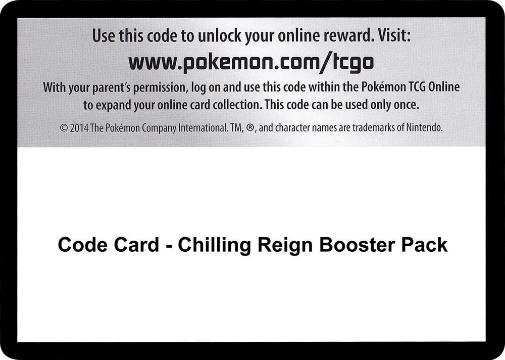 Code Card Chilling Reign Booster Pack