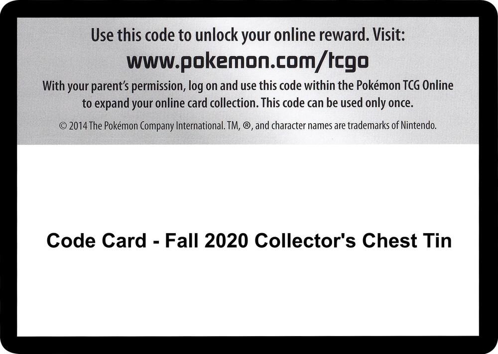 Code Card Fall 2020 Collectors Chest Tin