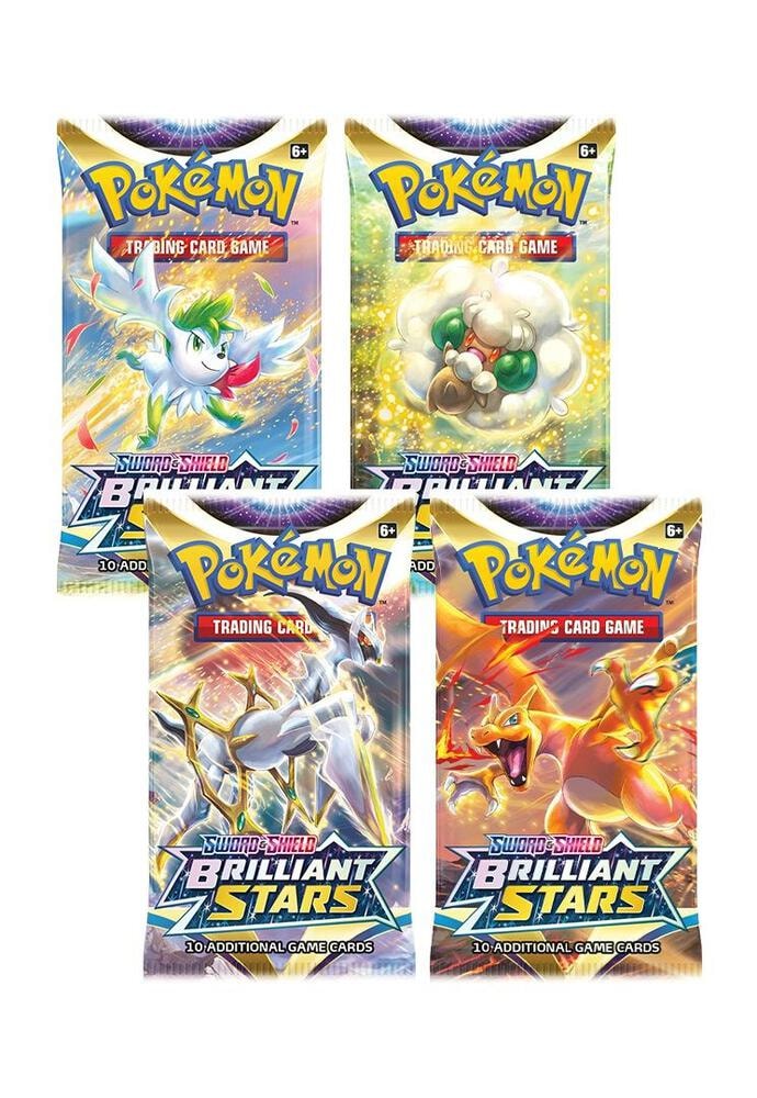 Brilliant Stars Booster Pack Art Bundle Set of 4