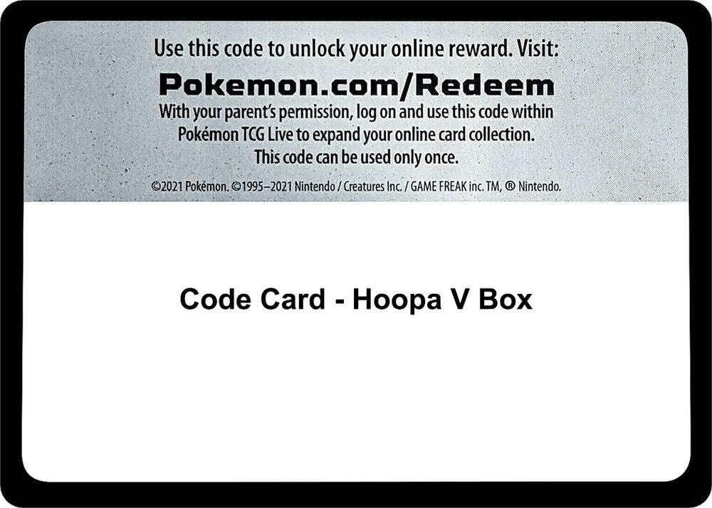 Code Card Hoopa V Box
