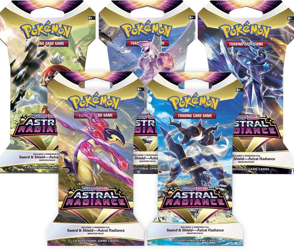 Astral Radiance Sleeved Booster Pack Art Bundle Set of 5