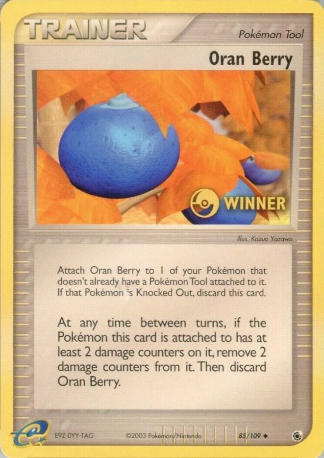Oran Berry 85 109 Winner