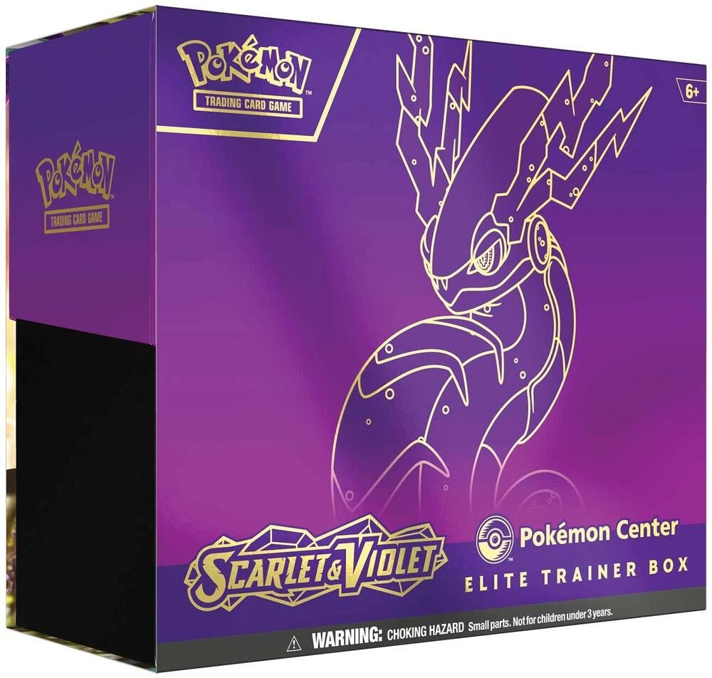 Scarlet and Violet Pokemon Center Elite Trainer Box Exclusive Miraidon
