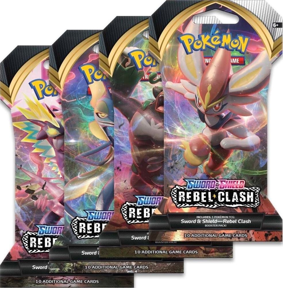 Rebel Clash Sleeved Booster Pack Art Bundle Set of 4