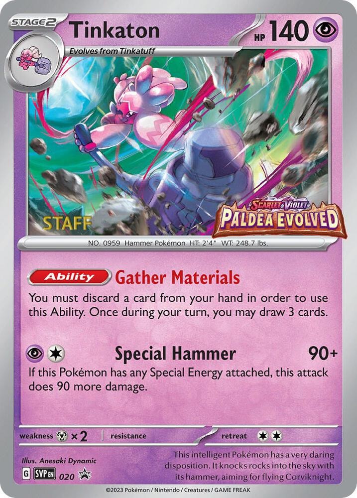 Tinkaton 020 Prerelease Staff
