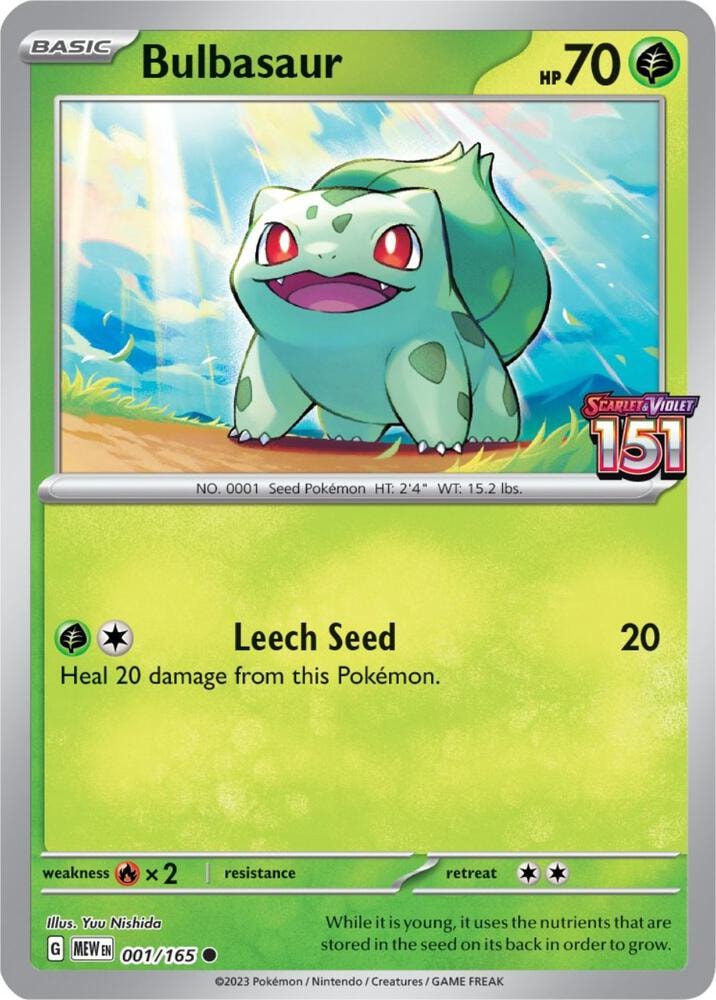 Bulbasaur 001 165 Best Buy Exclusive