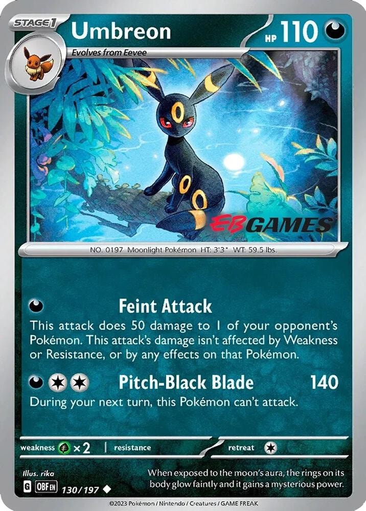 Umbreon 130 197 EBGames Exclusive
