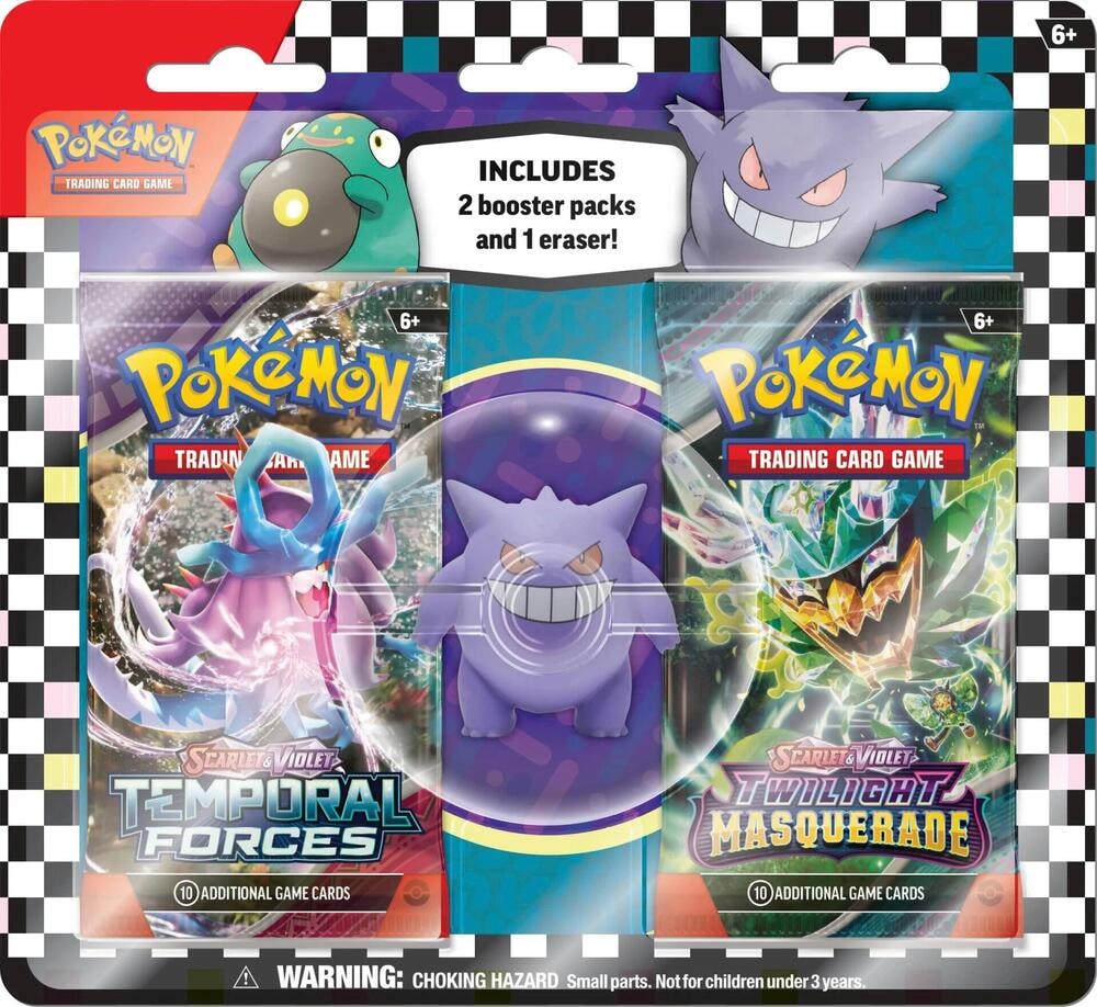 Pokemon TCG Back to School Eraser Blister 2024 Gengar