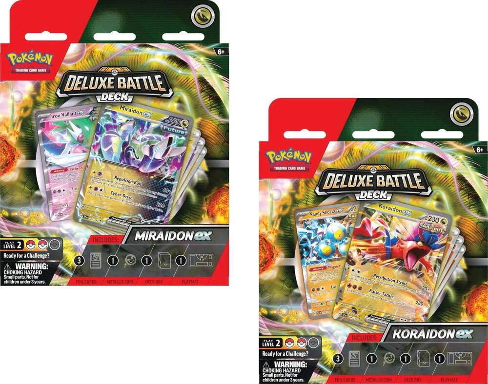 Deluxe Battle Deck Miraidon ex Koraidon ex Set of 2