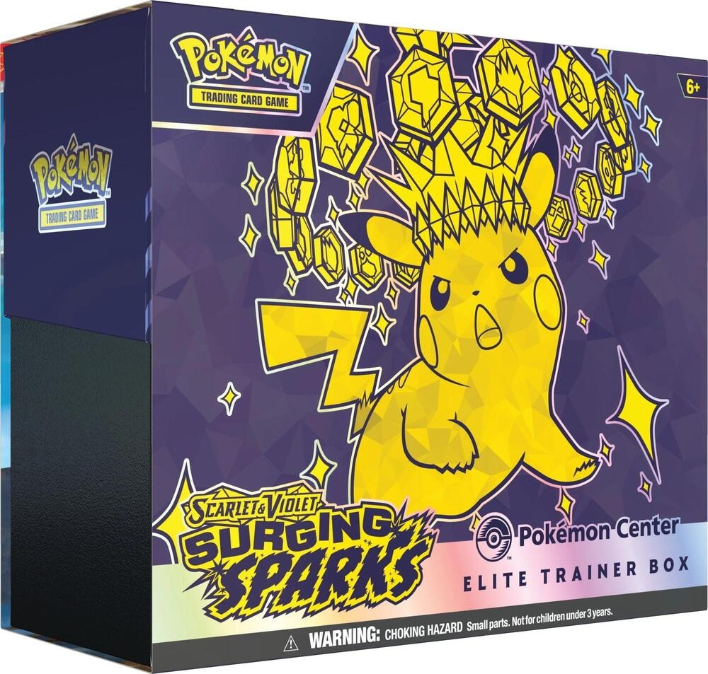 Surging Sparks Pokemon Center Elite Trainer Box Exclusive
