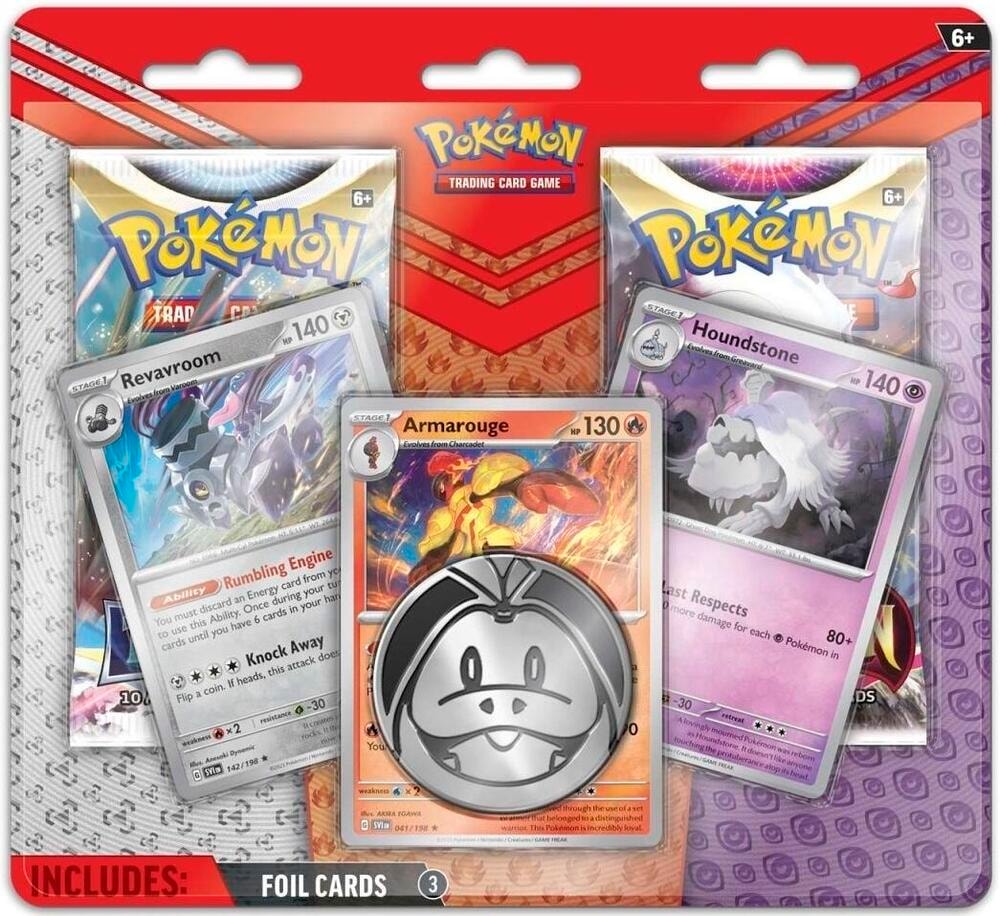 Enhanced 2 Pack Blister Pack Armarouge Revavroom and Houndstone