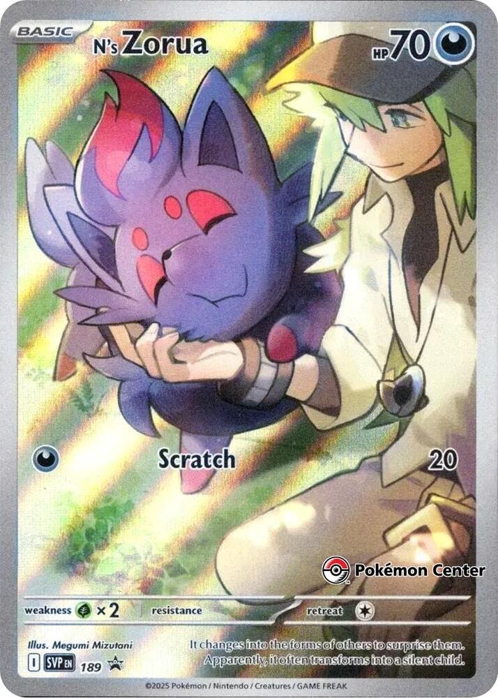 Ns Zorua 189 Pokemon Center Exclusive