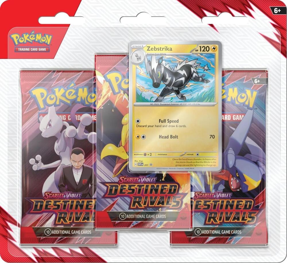 Destined Rivals 3 Pack Blister Zebstrika