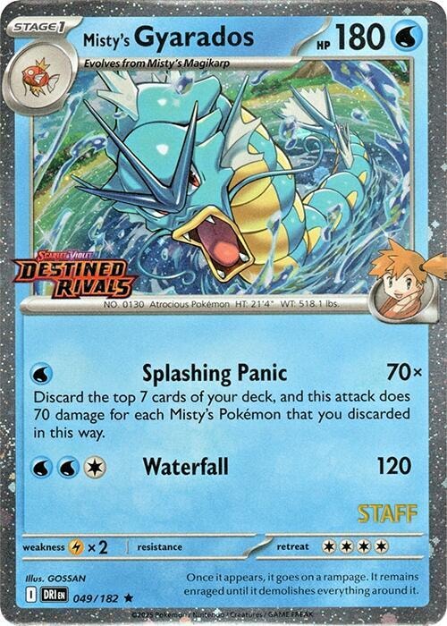 Mistys Gyarados Prerelease Staff