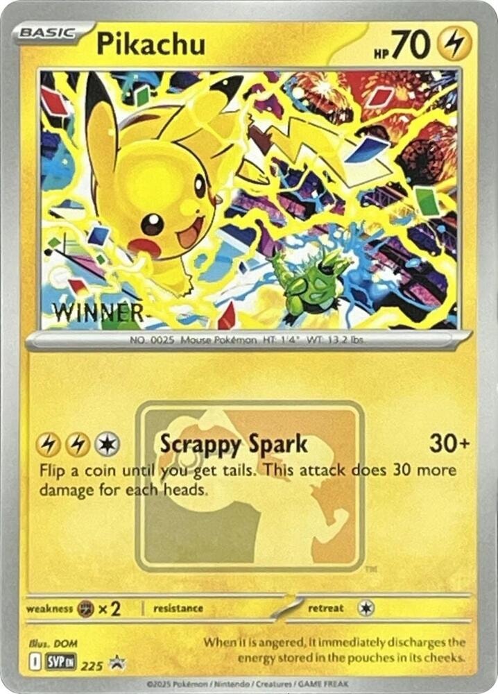 Pikachu 225 World Championship 2025 Winner