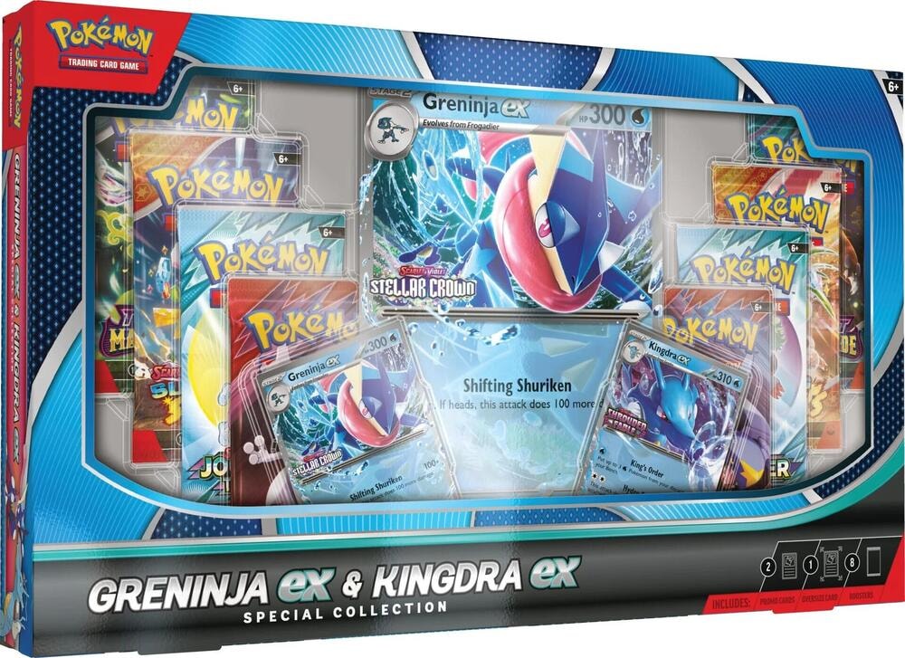 Greninja EX and Kingdra EX Special Collection Box
