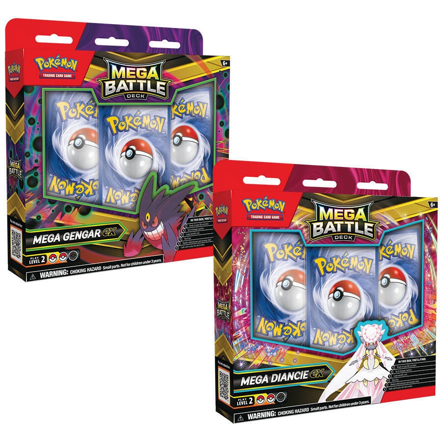 Mega Battle Deck Mega Gengar ex Mega Diancie ex Set of 2