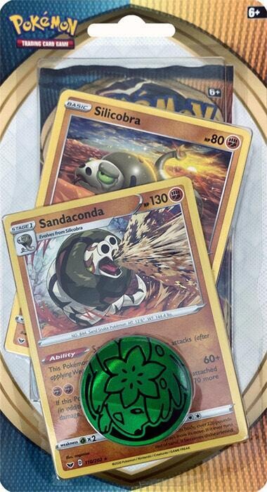 Sword and Shield Single Blister Pack Silicobra and Sandaconda