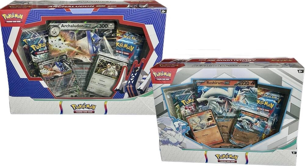 Reshiram and Archaludon ex Box Set of 2